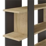 ESTANTERIA DELGO ROBLE/NEGRO
