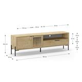 MUEBLE TV GOUNDI 2P 1C 1H ROBLE