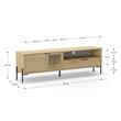 MUEBLE TV GOUNDI 2P 1C 1H ROBLE MUEBLE TV GOUNDI 2P 1C 1H ROBLE