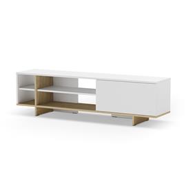 MUEBLE TV BITAM 1P 4H BCO/ROBLE
