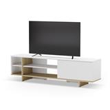 MUEBLE TV BITAM 1P 4H BCO/ROBLE