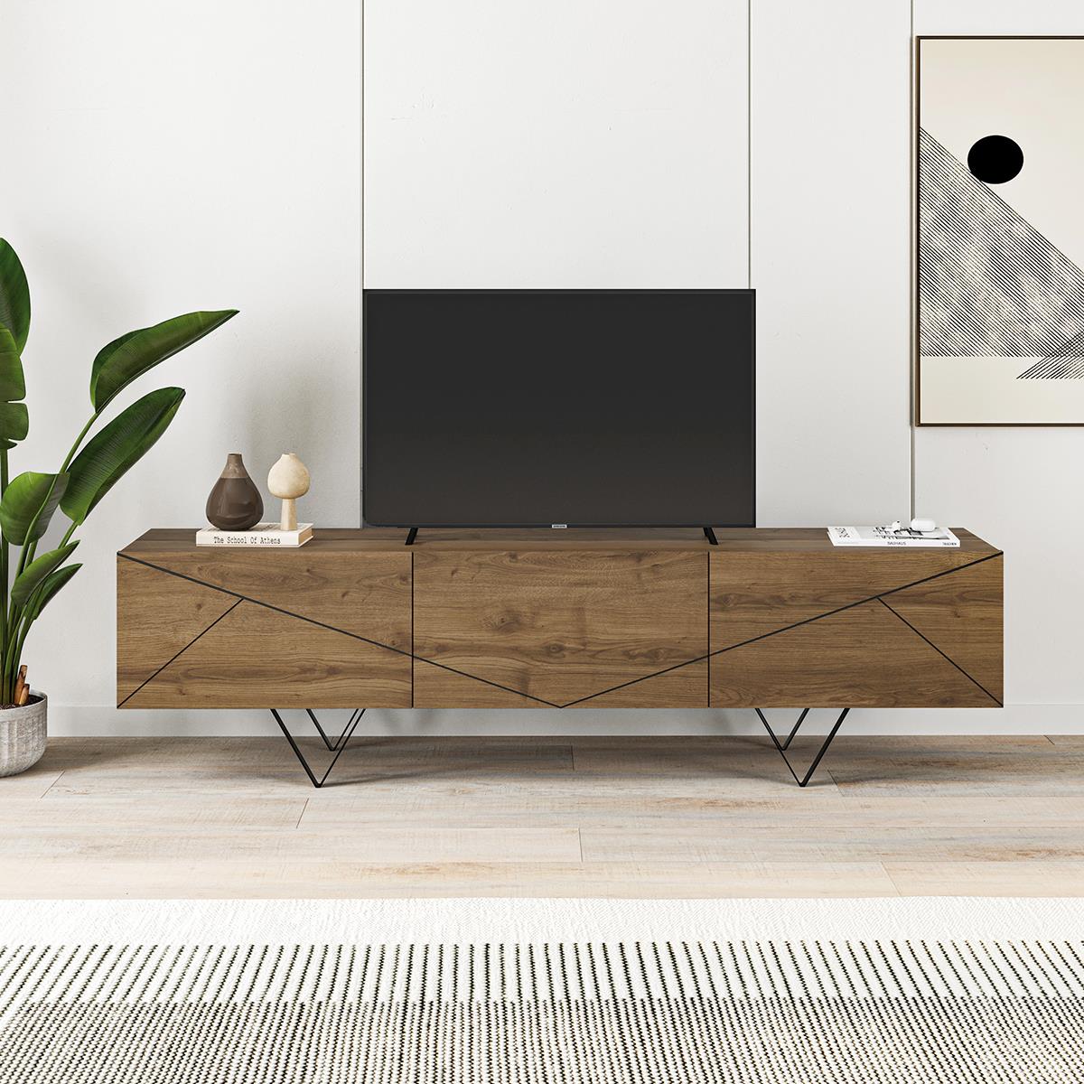 MUEBLE TV BONGOR 3P NOGAL