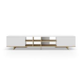MUEBLE TV NOTSE 2P BLANCO/ROBLE