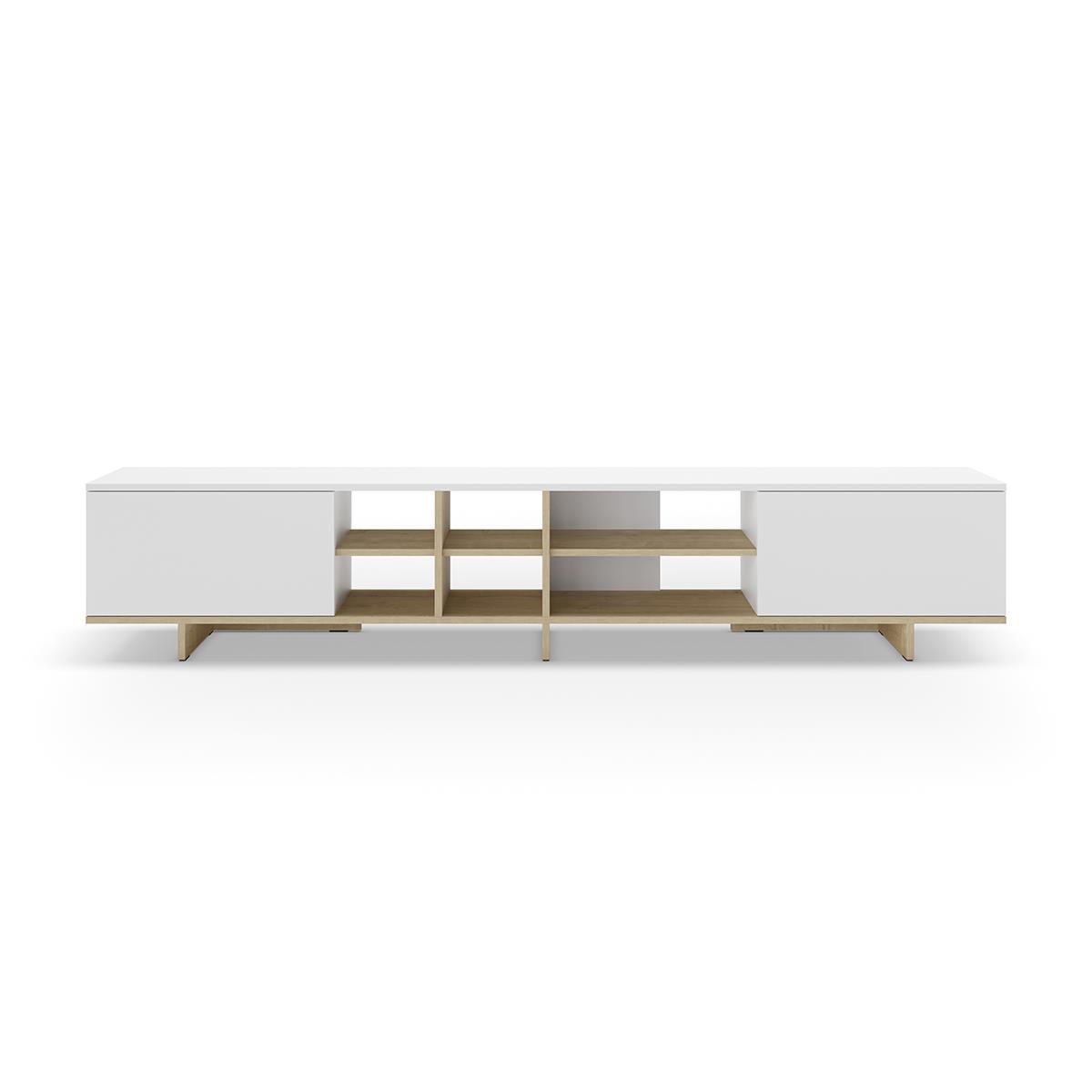 MUEBLE TV NOTSE 2P BLANCO/ROBLE MUEBLE TV NOTSE 2P BLANCO/ROBLE