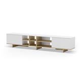 MUEBLE TV NOTSE 2P BLANCO/ROBLE