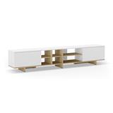MUEBLE TV NOTSE 2P BLANCO/ROBLE