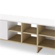 MUEBLE TV NOTSE 2P BLANCO/ROBLE MUEBLE TV NOTSE 2P BLANCO/ROBLE