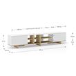 MUEBLE TV NOTSE 2P BLANCO/ROBLE MUEBLE TV NOTSE 2P BLANCO/ROBLE