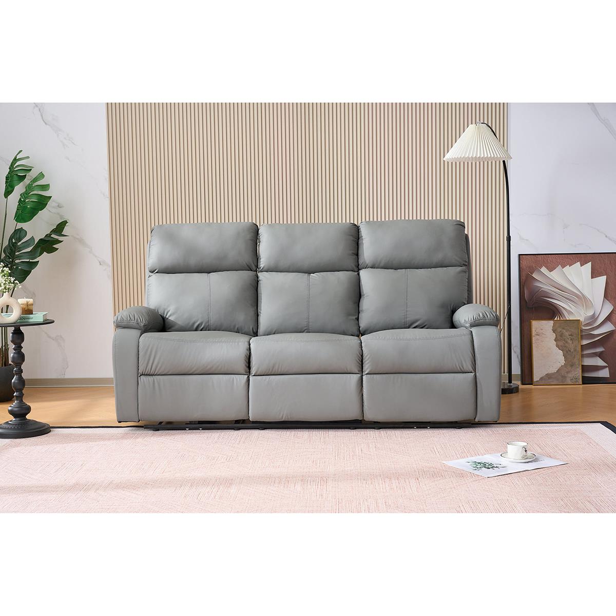 SOFA RELAX 3P ELECTRI DOMEN GRIS