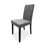 SILLA CABAR GRIS PATAS NEGRAS