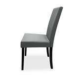 SILLA CABAR GRIS PATAS NEGRAS