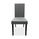 SILLA CABAR GRIS PATAS NEGRAS