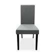 SILLA CABAR GRIS PATAS NEGRAS