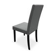 SILLA CABAR GRIS PATAS NEGRAS
