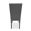 SILLA CABAR GRIS PATAS NEGRAS