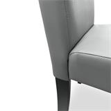SILLA CABAR GRIS PATAS NEGRAS