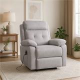 SILLON RECLINAB ELEV APICE GRIS