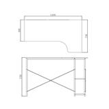 MESA ESCRITORIO 375GPLANOS