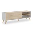MUEBLE TV BLANCO/NATURAL BAURU