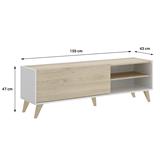 MUEBLE TV BLANCO/NATURAL BAURU