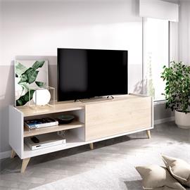 MUEBLE TV BLANCO/NATURAL BAURU