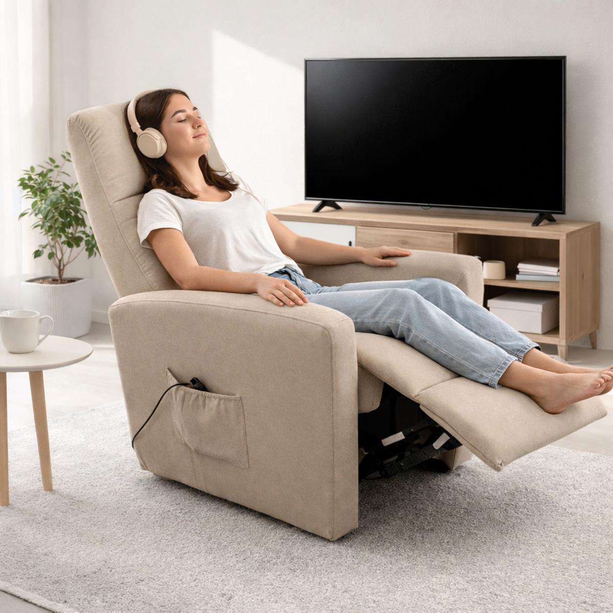BUTACA RELAX ELEV BEIGE ELVAS