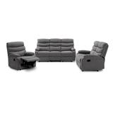 BUTACA RELAX 1P GRIS OSCU CALMON