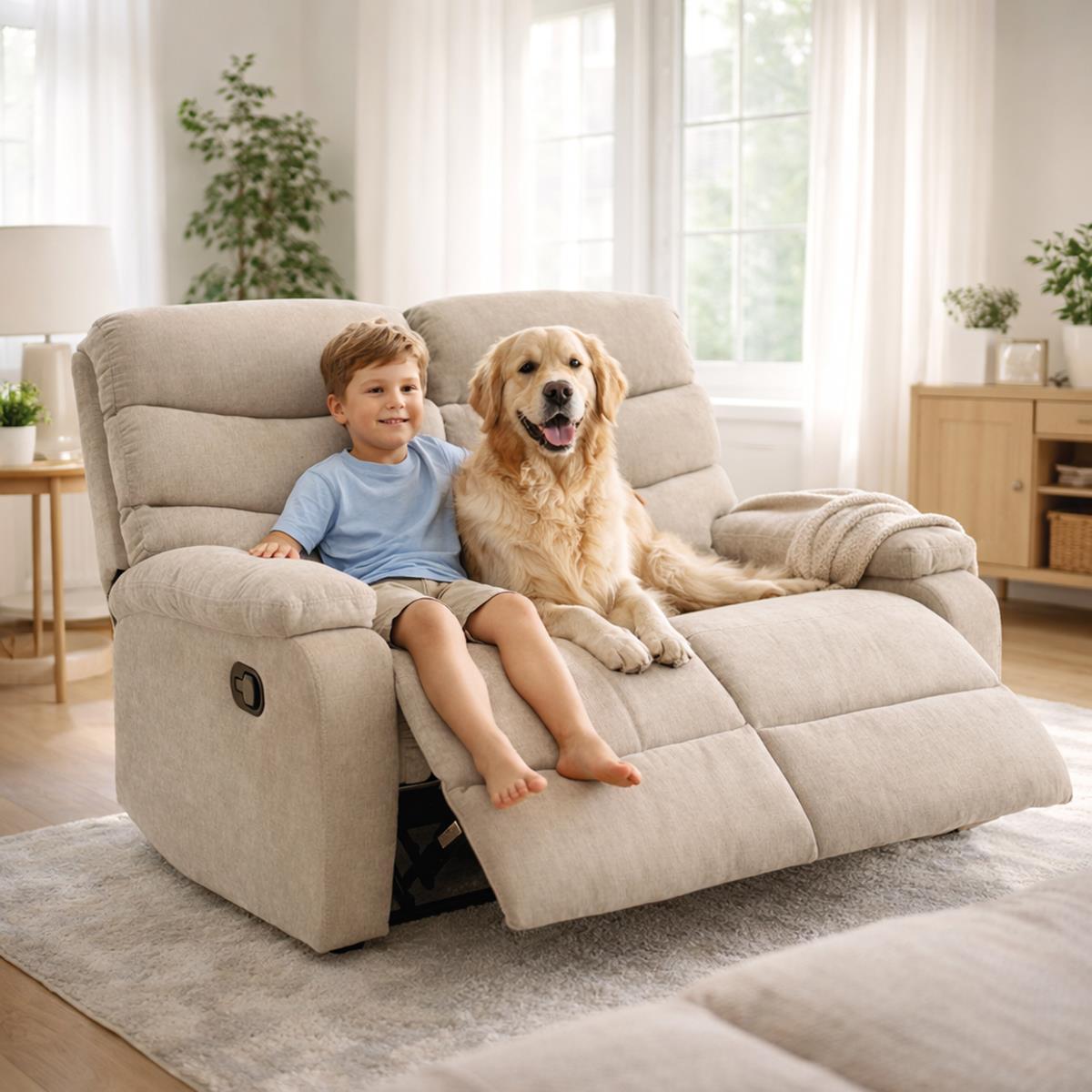 SOFA RELAX 2P BEIGE CALMON