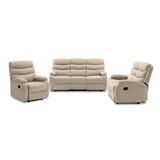SOFA RELAX 3P BEIGE CALMON