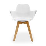 SILLA CON COJIN BLANCO BATNA