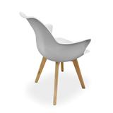 SILLA CON COJIN BLANCO BATNA