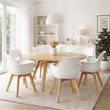 SILLA CON COJIN BLANCO BATNA
