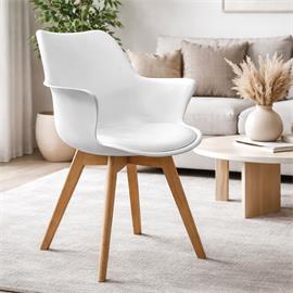 SILLA CON COJIN BLANCO BATNA