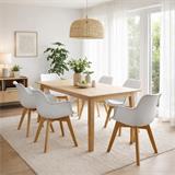 SILLA CON COJIN BLANCO BATNA
