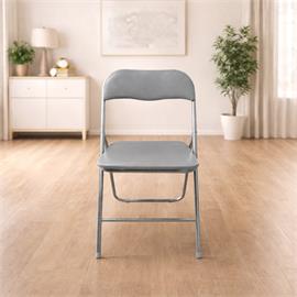 SILLA PLEGABLE PLATEADA ESINO