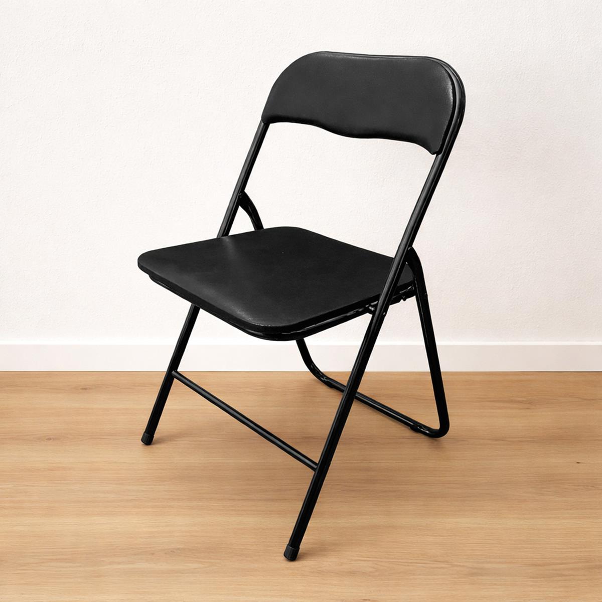 SILLA PLEGABLE NEGRA ESINO