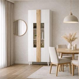 VITRINA 75109 ASTI NIEVE-T ROBLE